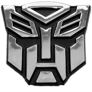 New Transformers Autobot Car Badge With Adhesive Back
